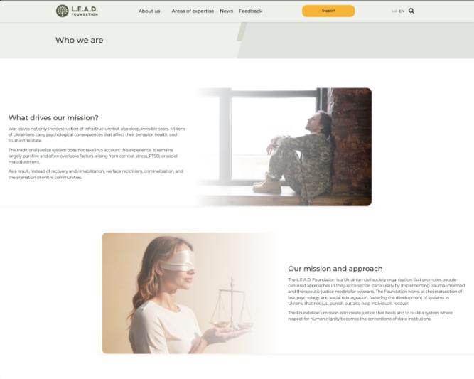 LEAD Foundation — screenshot 2